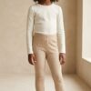 WARM BEIGE COTTON LEGGINGS.
